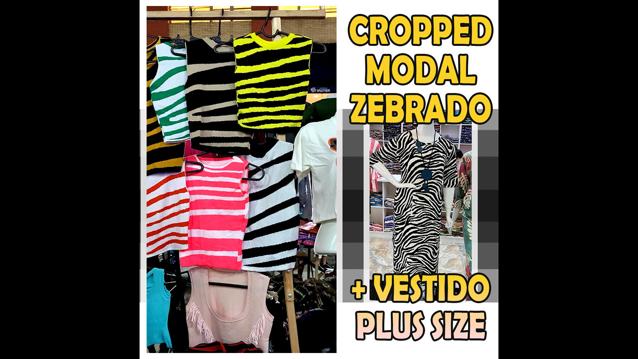 Cropped Modal Zebrado