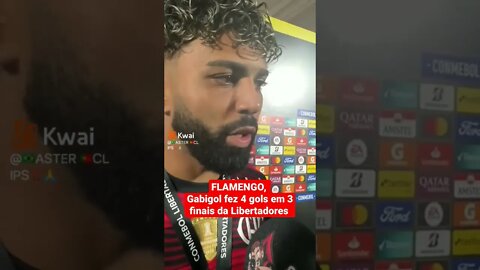 FLAMENGO, Gabigol fez 4 gols em 3 finais da Libertadores