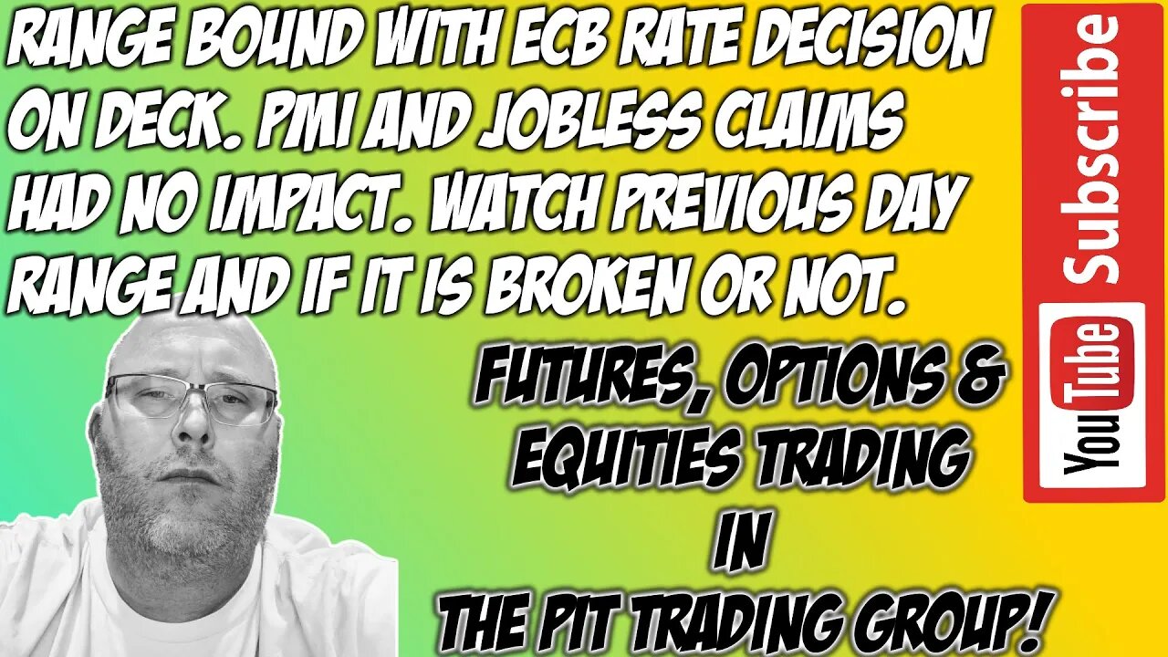 ES E-mini S&P500 & NQ NASDAQ 100 - RTH Futures Live Stream - The Pit Futures Trading