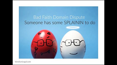 How NOT to file a UDRP domain name dispute against a competitor