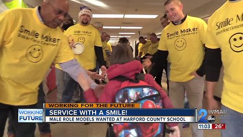 Service with a smile: Harford Co. school encourages male engagement with Smile Maker Program