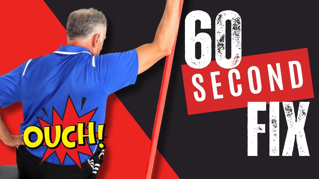 Fast Fix For Back Pain - Do While Seated, 60 Seconds!