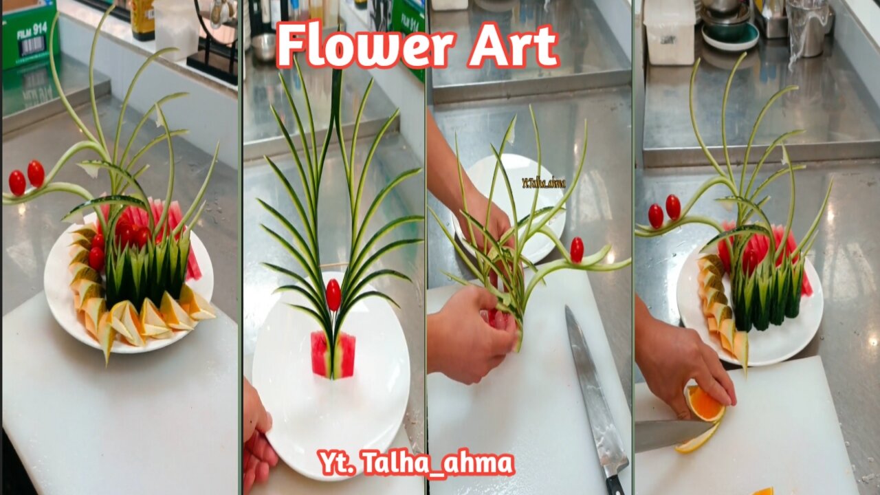 Amazing art with Fruits making Designe