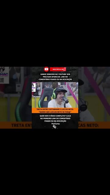 TRETA LUCCAS NETO E CASTANHARI #shorts #castanhari #felipecastanhari #luccasneto #irmaosneto