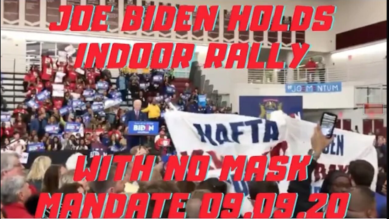 Ep.147 | JOE BIDEN RALLIES INDOORS W/O MASK IN MICHIGAN WHILE TRUMP IS PROHIBITED INDOOR RALLYING