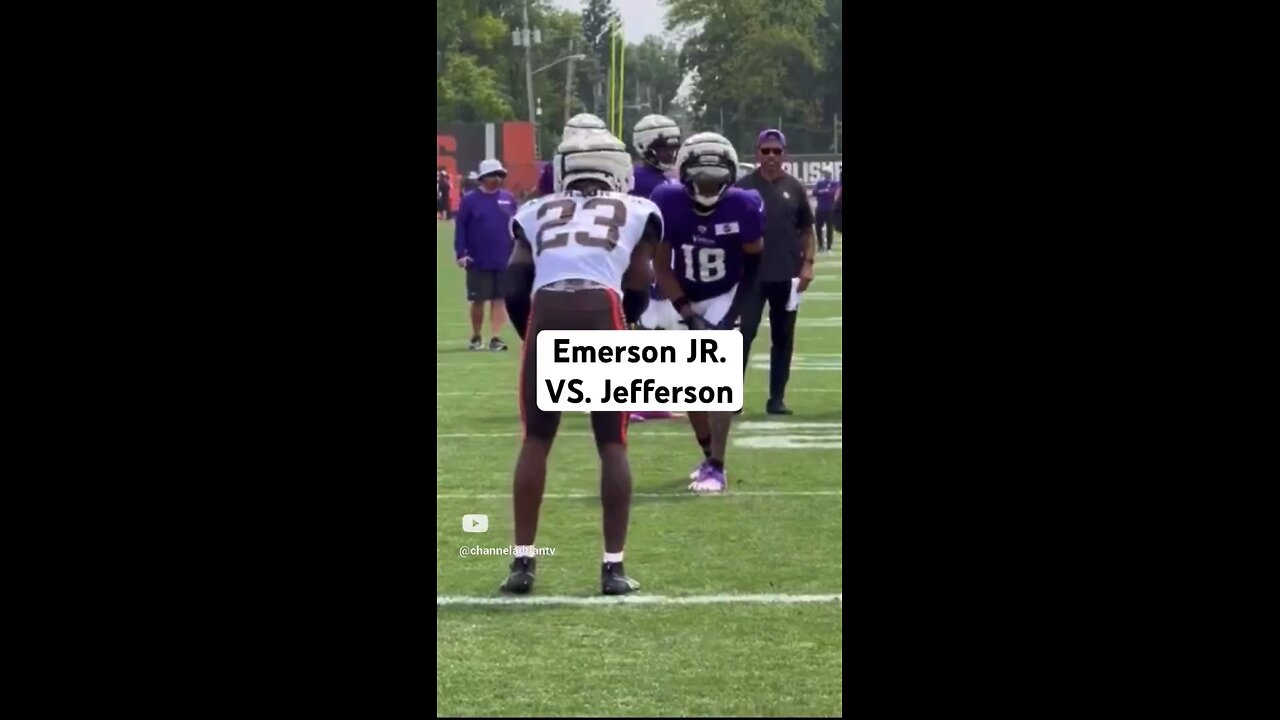 Emerson JR. VS. Jefferson #shorts #football #nfl #fantasyfootball #footballshorts #sports