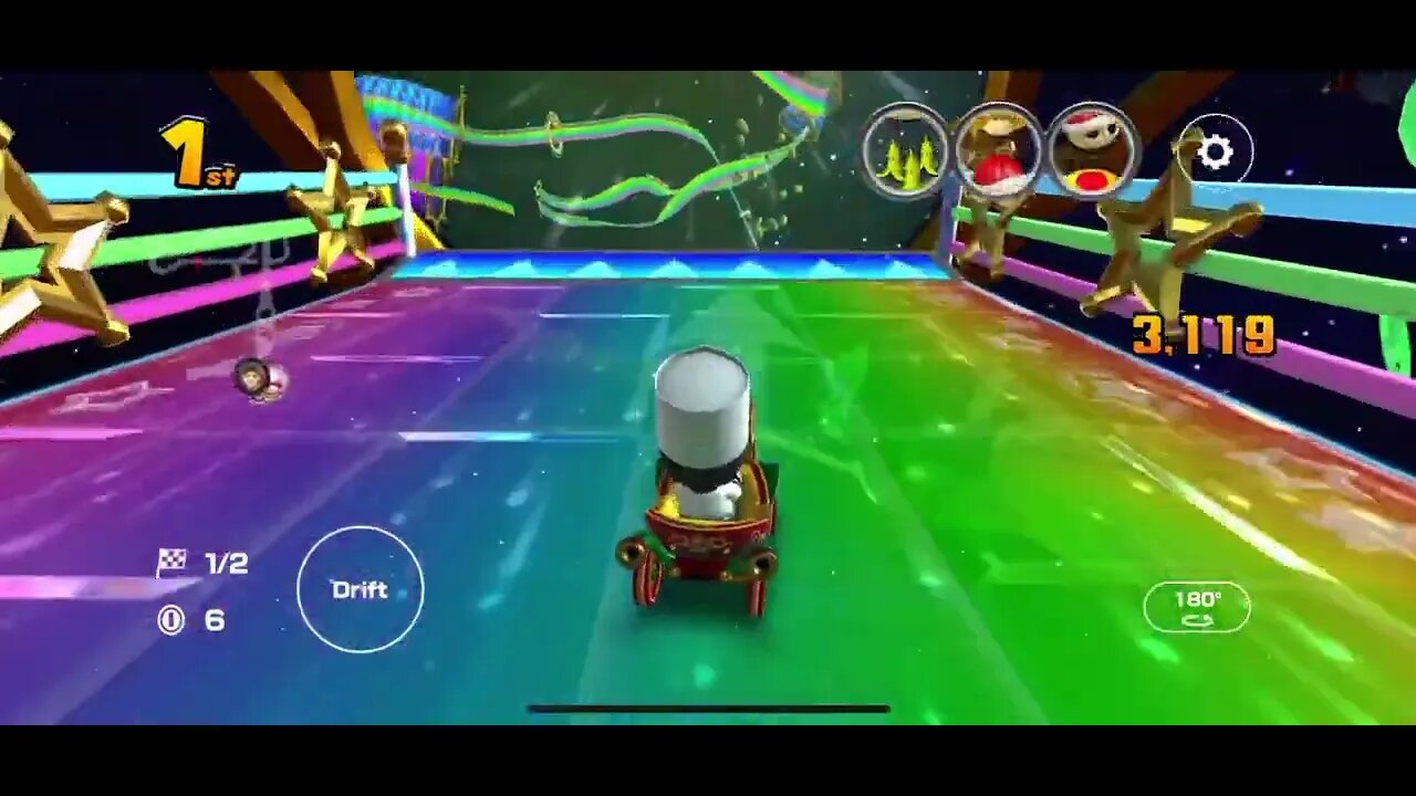 Mario Kart Tour - Wii Rainbow Road Gameplay & OST (Space Tour January 2023 NEW Course)