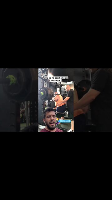280 kg no agachamento..