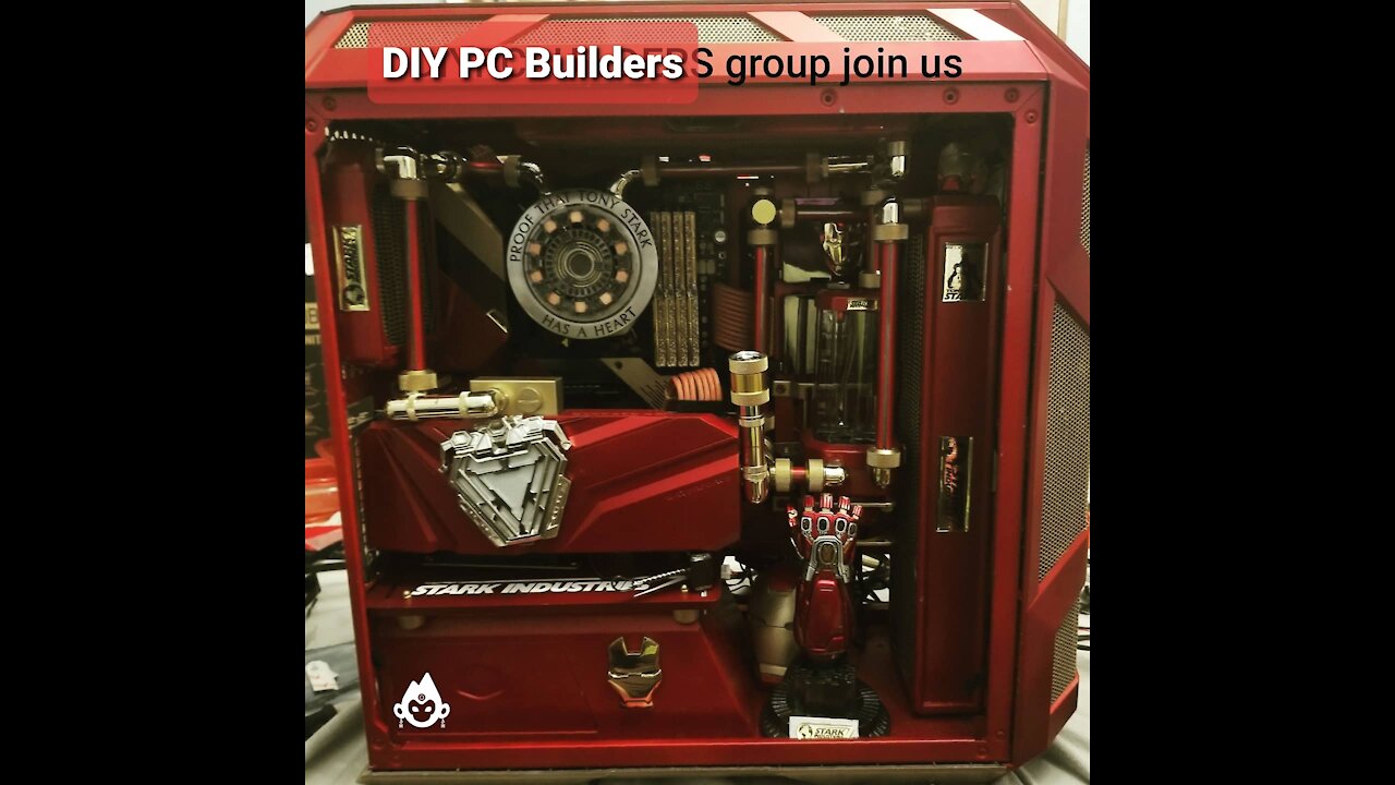 Ironman PC painted ready for assembly
