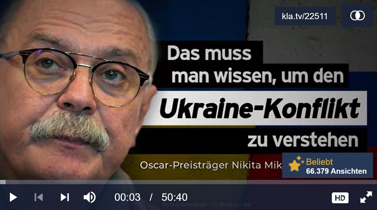 Oscar-Preisträger Nikita Michalkow: Das muss man wissen, um den Ukraine-Konflikt zu verstehen