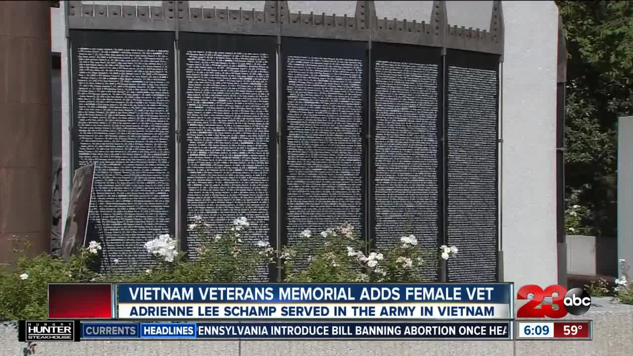 Vietnam Veterans Memorial Adds First Female Vet
