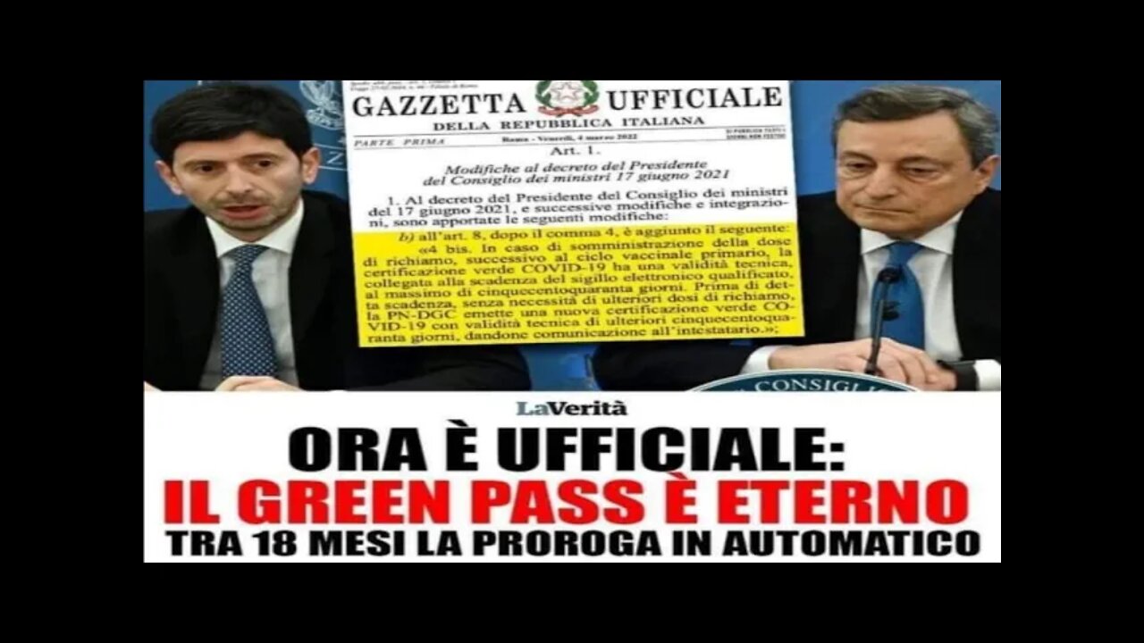 VERGOGNATEVI NEGLI STATES È FINITO IL TEATRINO PANDEMICO MENTRE DA VOI IL GREEN CAZZ INFINITO!