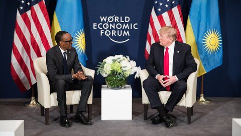 Trump Meets With Rwandan President After Alleged 'Shithole' Comment
