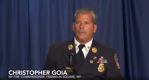 Frankiln Square Fire Commissioner Christopher Goia and Bob Mcilvaine on 9/11