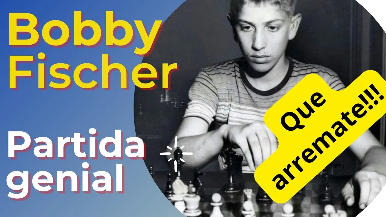 BOBBY FISCHER GÊNIO DO XADREZ ARRASA NO US OPEN E GANHA EM 19 LANCES COM LINDO ARREMATE