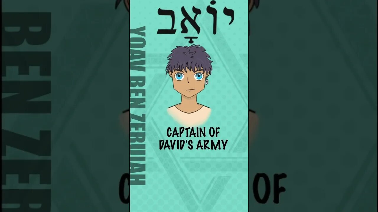 Anime style Bible Character Design, King David’s nephew, Yoav. #animeart #biblestudy #character