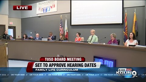 TUSD to approve dates and times for family life curriculum hearings