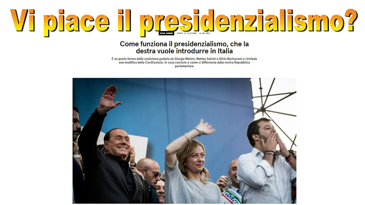 Vi piace il presidenzialismo?