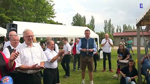 Neetzow - Einmarsch und Eröffnung "5. Open - AIR der Blasmusik" 26-08-2023