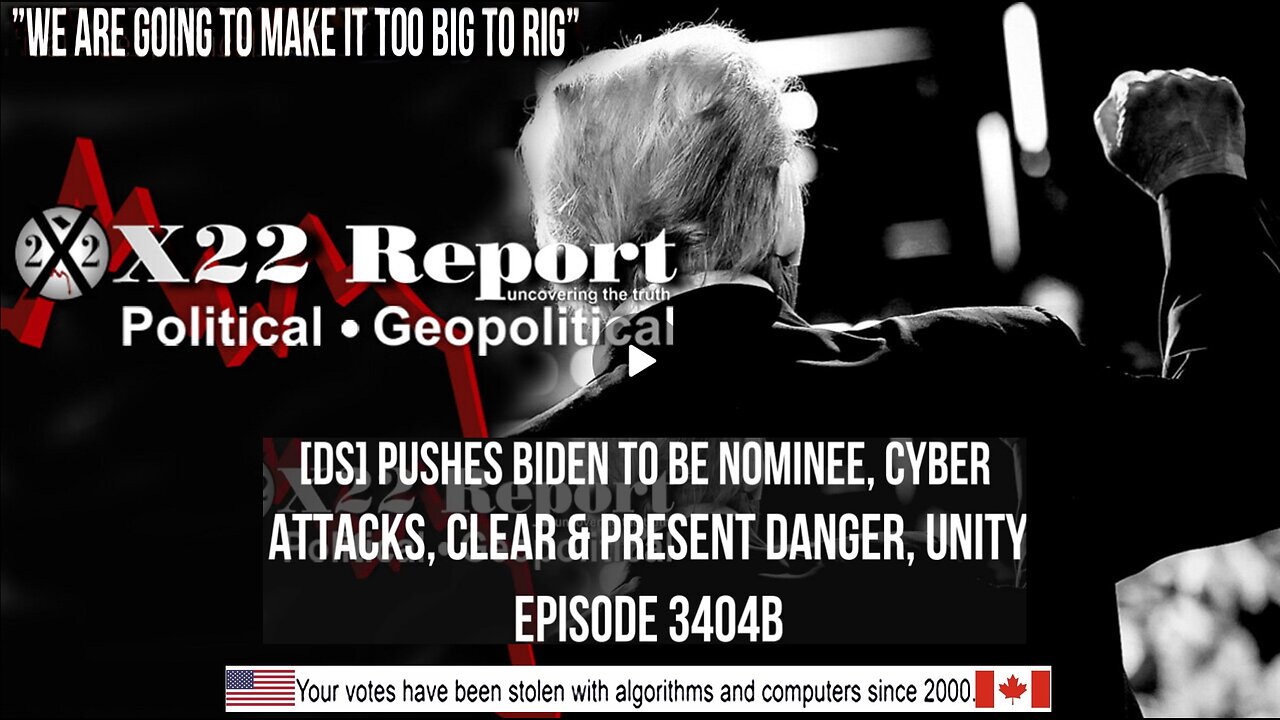 Ep. 3404b - [DS] Pushes Biden To Be Nominee, Cyber Attacks, Clear & Present Danger, Unity