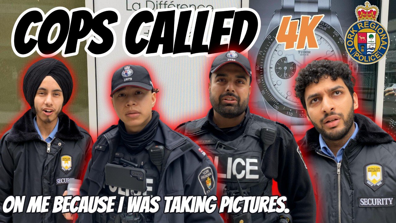 High End Watch Store Attempts To Violate My Rights While On A Public Sidewalk - Markham, ON, Canada