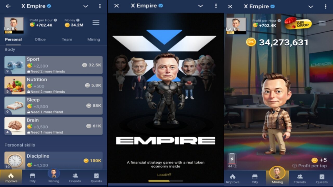 X Empire | How To Get More AIRDROP Points | Improving PPH