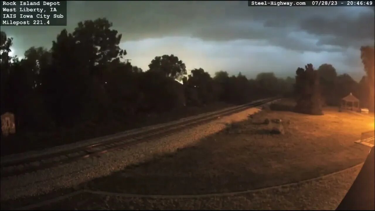 Storm Moving through West Liberty, IA on July 28, 2023