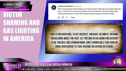 Victim Shaming and Gas lighting BIack People in America