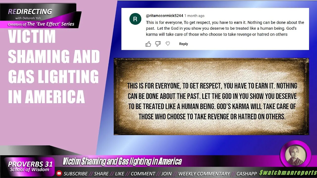 Victim Shaming and Gas lighting BIack People in America