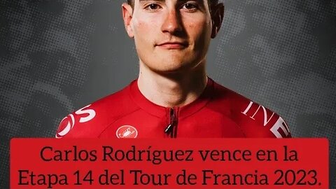 Carlos Rodríguez e Ineos Grenadiers felices luego de la Etapa 14 / Tour de Francia 2023.