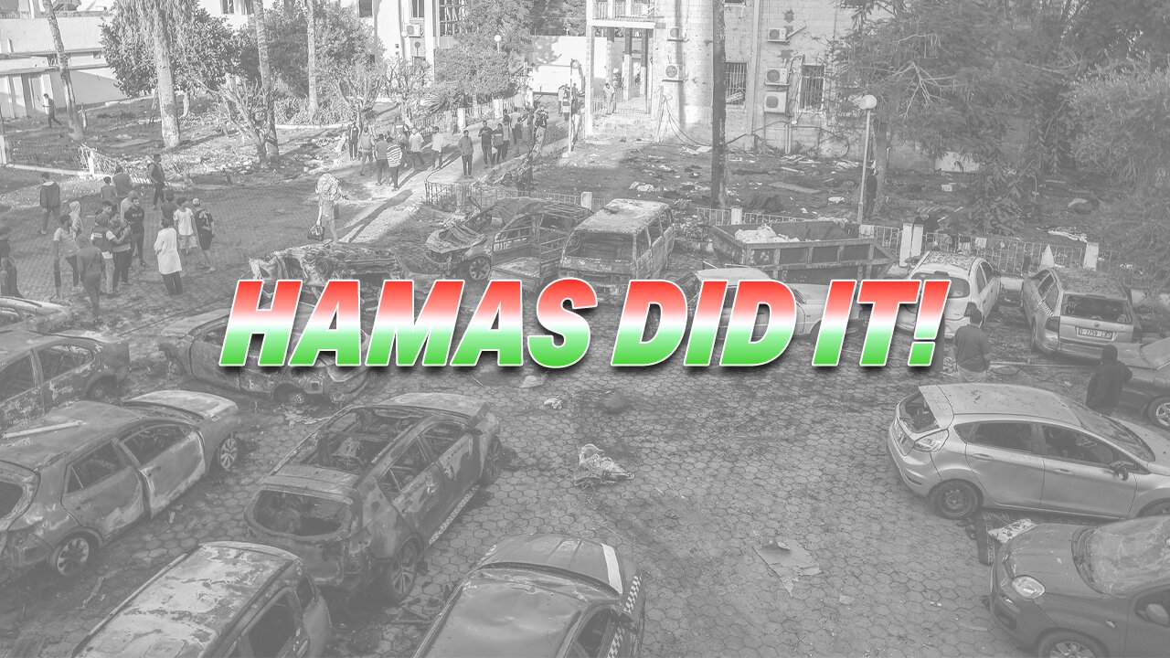 EVIDENCE PROVES 100% IDF DID NOT BOMB HOSPITAL IN GAZA... HAMAS DID IT!