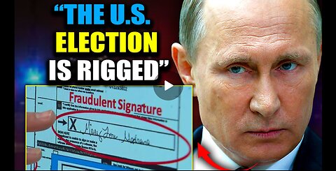 Putin julkaisee 4000-sivuisen raportin, joka paljastaa, miten eliitti on väärentänyt vuoden 2024 Yhdysvaltain vaalit.