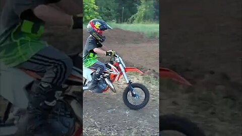 Brand New Dirtbike | CRASHED 1st Min!!! | 😭😭😭😭 | #dirtbike #motocrosskid #lovethissport