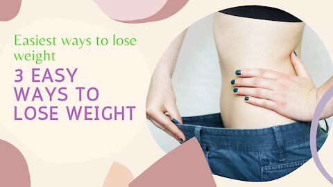 How to lose weight without exercise in a week. Easiest way to lose weight...