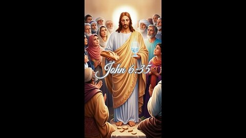 John 6:35 - Then Jesus declared, 'I am the bread of life. Whoever comes to me will never go hungry..
