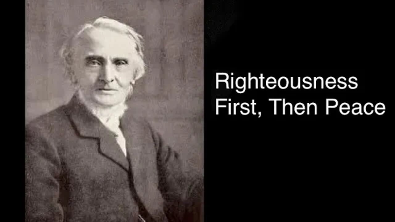 Righteousness First, Then Peace – Alexander Maclaren