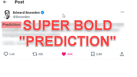 Did Edward Snowden Just Make this CRAZY PREDICTION for BITCOIN?!