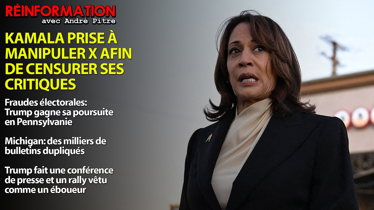 RÉINFORMATION 31/10/2024 - FRAUDE ÉLECTORALE: KAMALA PRISE LA MAIN DANS LE SAC