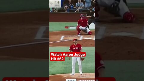 Watch Aaron Judge Hit Number 62 Homerun! ￼#shorts #aaronjudge #homerun #62
