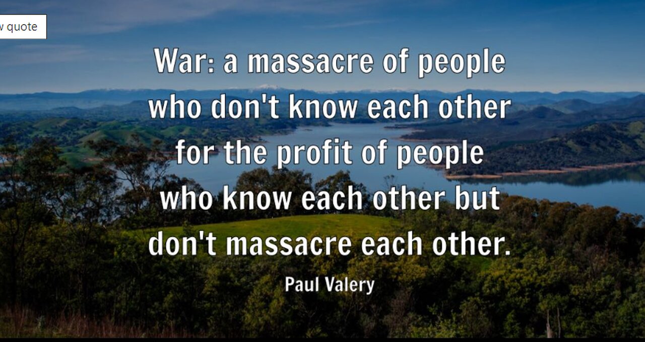Why continue to Fight against this WAR when THE VERY ONES BEING ATTACKED DO NOTHING!!!