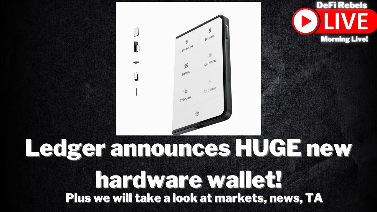 Ledger Announces NEW Hardware Wallet Designed By Apples Ex-Designer | Ledger Stax | Crypto News & TA