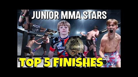 Kids MMA 🔥🔥 Top 5 Crazy Finishes by Junior MMA Stars!!! (Noah Tyndall, Ceejay Fenton, Bobby Burgess)