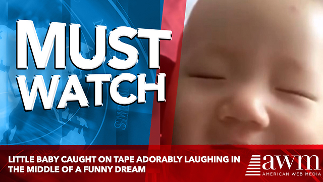 Little Baby Caught On Tape Adorably Laughing In The Middle Of A Funny Dream