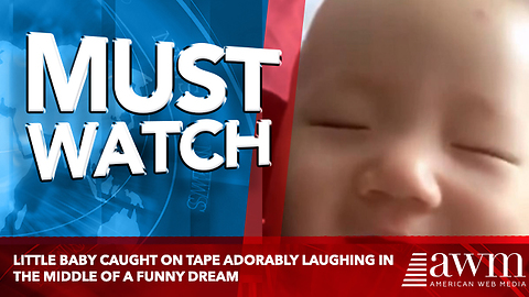 Little Baby Caught On Tape Adorably Laughing In The Middle Of A Funny Dream