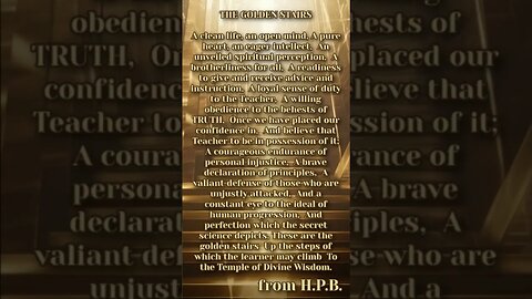 The Golden Stairs #spirituality #agelesswisdom #spiritualawakening #theosophy #spiritualjourney