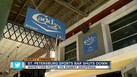 Dirty Dining: Caddy's on Central temporarily shut down two times in one month for rodents