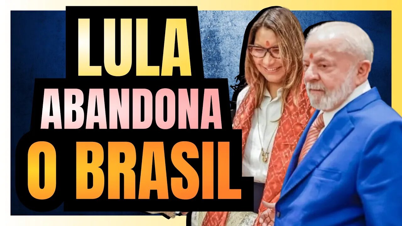 Lula FOGE DO BRASIL para não ter que lidar com TRAGÉDIA no RS, enquanto JANJA DANÇA na Índia