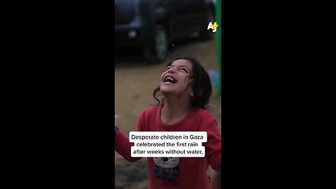 Palestinians trapped in Gaza are drinking rainwater to survive.