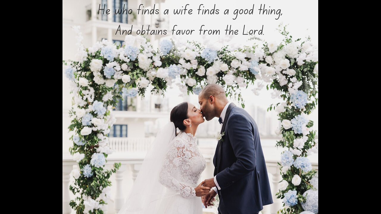 After years of praying, God blessed me with a wonderful wife.