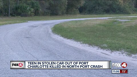 Teen in stolen car out of Port Charlotte killed in North Port crash